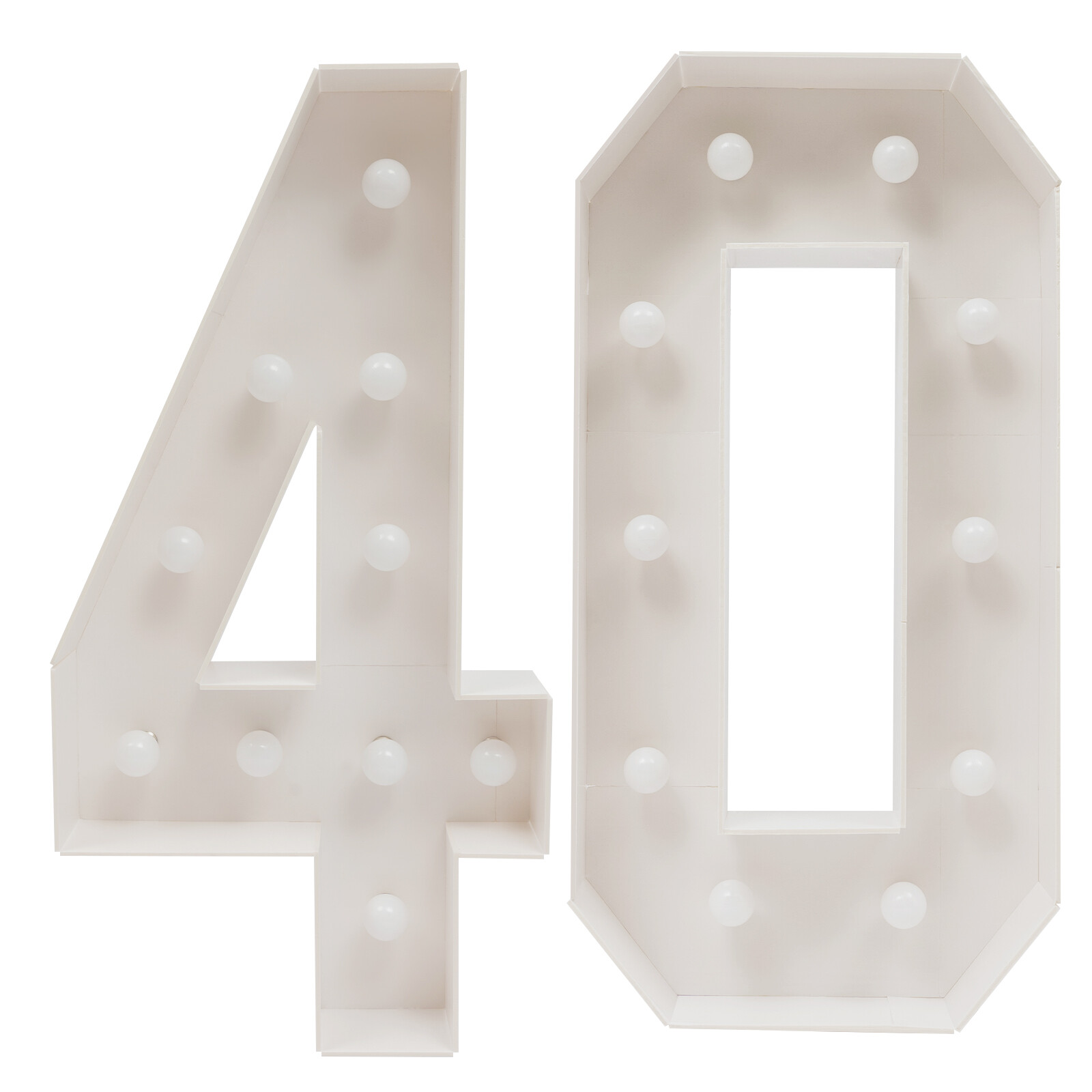 39″in H 40 Birthday Number Lights Marquee Light up Numbers 40th Birthday Decor