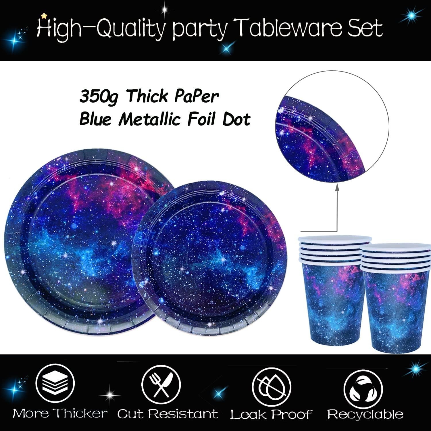 Space Galaxy Birthday Supplies for 24 – Unforgettable Decor for Young Astronauts