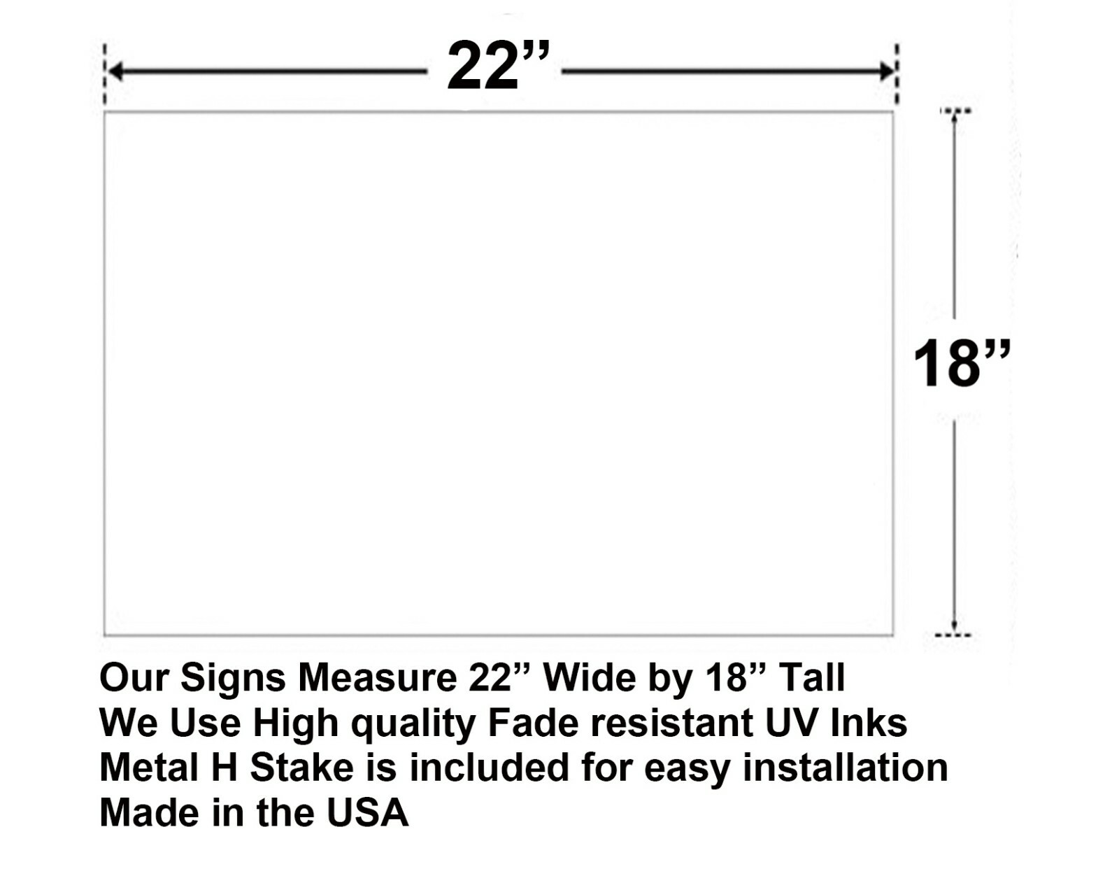 10 Custom made Corrugated Plastic Yard Signs with Metal H Stake Business mktg
