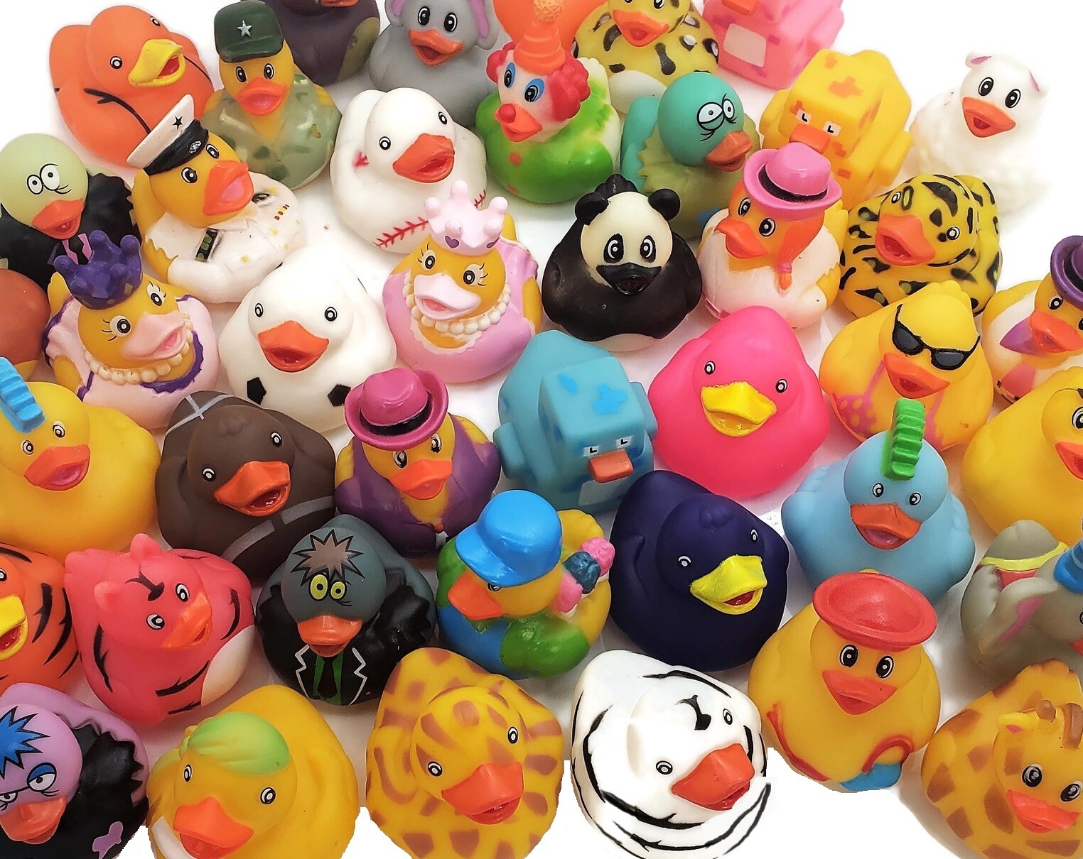 Rubber Ducky Assortment (20 Pack) Vinyl. 2 1/4″ – 3″. Ducks, Duckies.