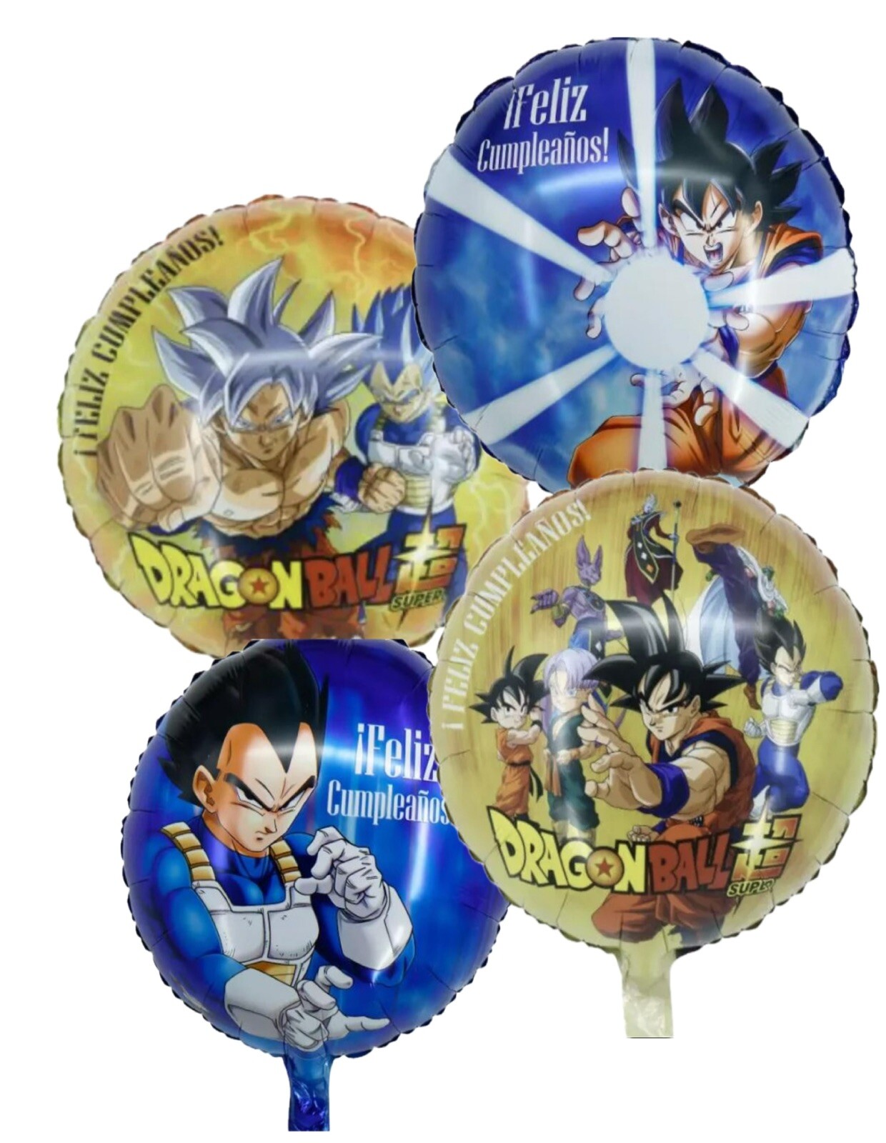 4 Pc Balloon 18″ Dragon Ball Mylar Foil for Birthday Party Decorations & Gifts