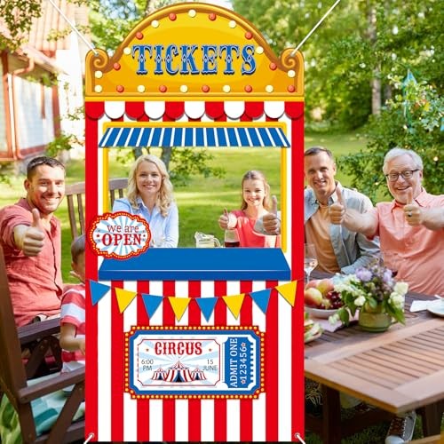 Carnival Circus Party Decorations Carnival Ticket Booth Circus Theme Photo
