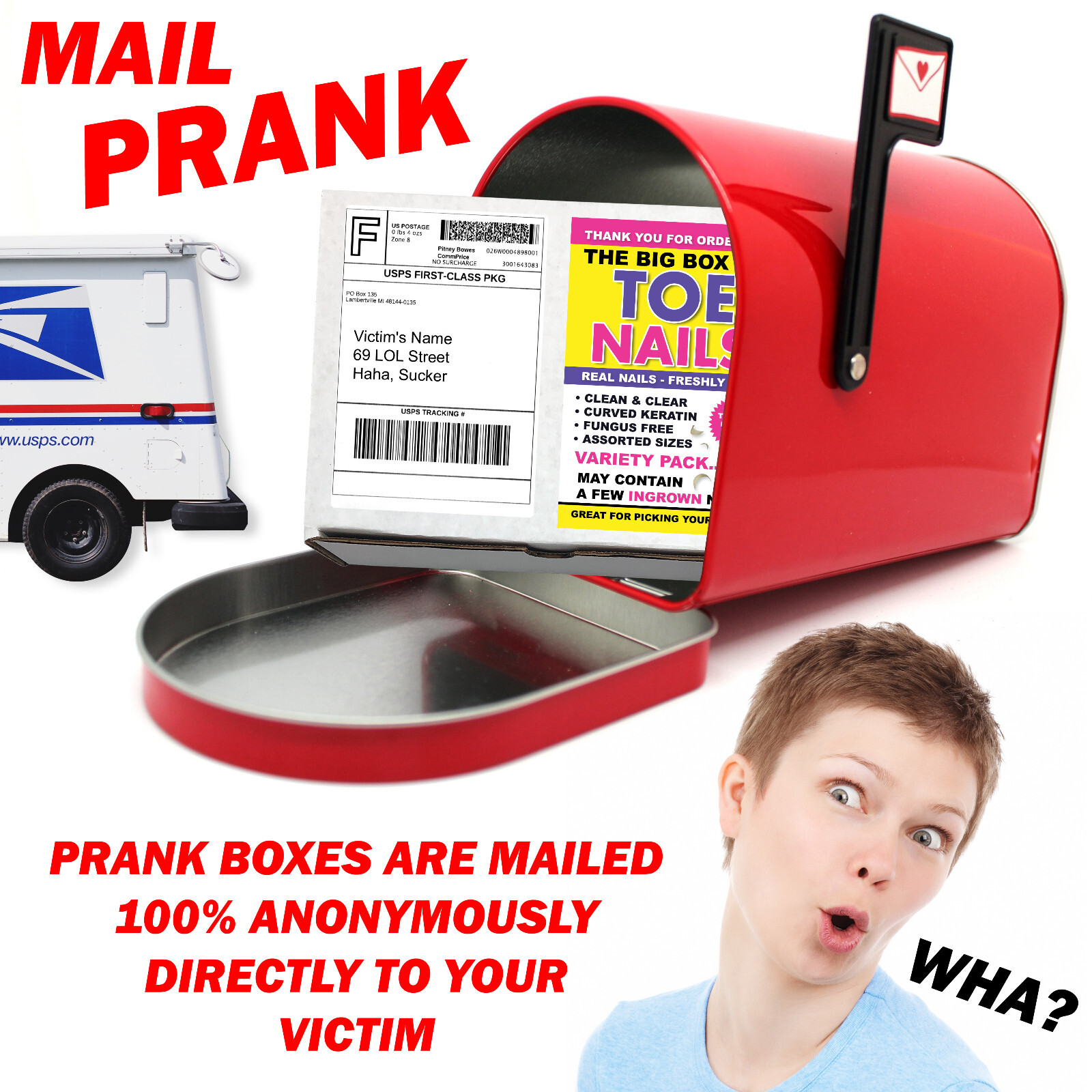 Prank Mail Toe Nails Sent Directly to your Friends to Embarrass Them!