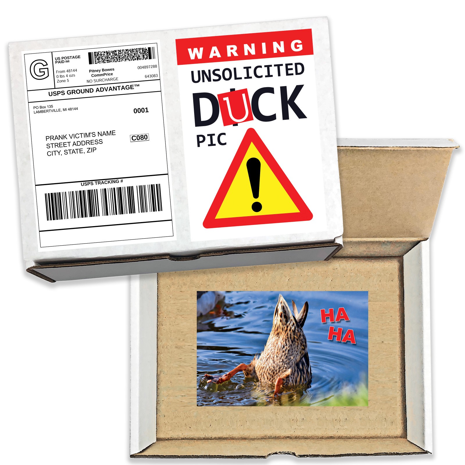Duck Pic Prank Mail Sent Anonymously to your Friends!
