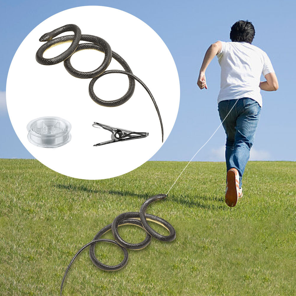 Fake Realistic Snake Lifelike Real Scary Rubber Toy Prank Party Joke For Garden