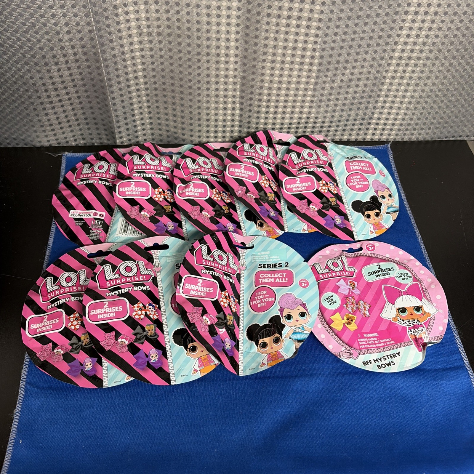 LOL Surprise Party Favors LOT Of 9 PACKS Of Scrunchies Surprise Blind Bags