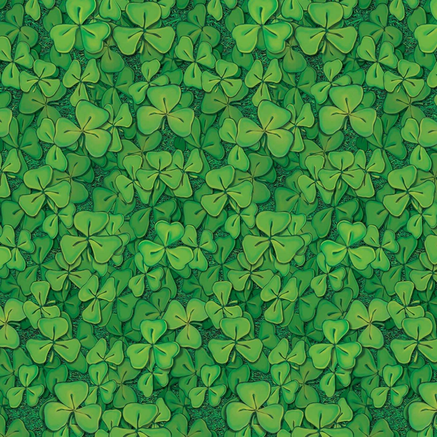 Beistle Clover Field Backdrop – St. Patricks | Party Supply | Decoration