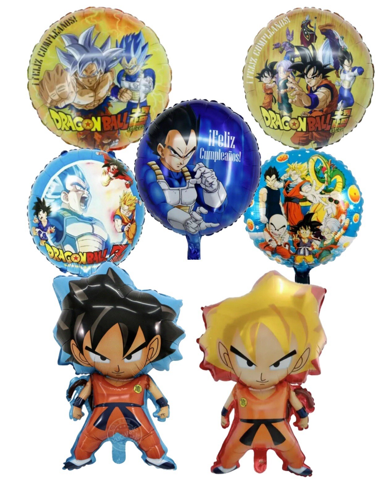 XL SUPER BIG Dragon Ball Goku 7 Helium Balloons Birthday Party FAST SHIPPING USA