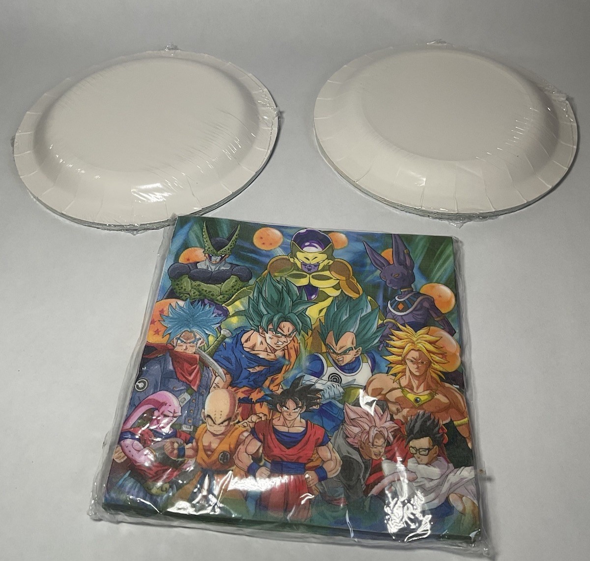 Dragon Ball Z Birthday Party Supplies 20 7” Plates And 20 Napkins