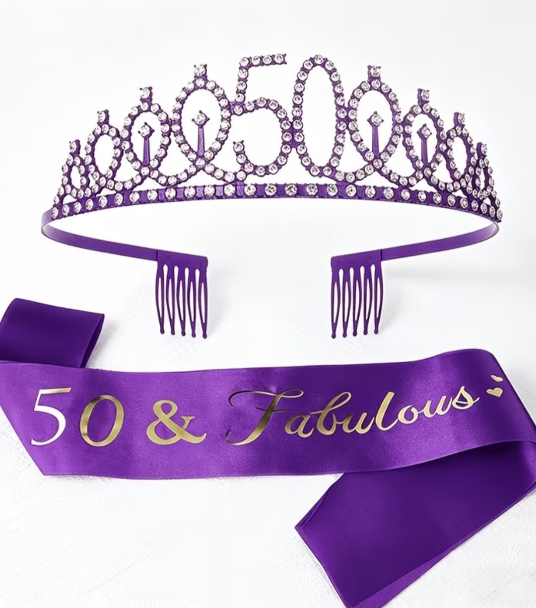 Birthday Tiara and Sash Set