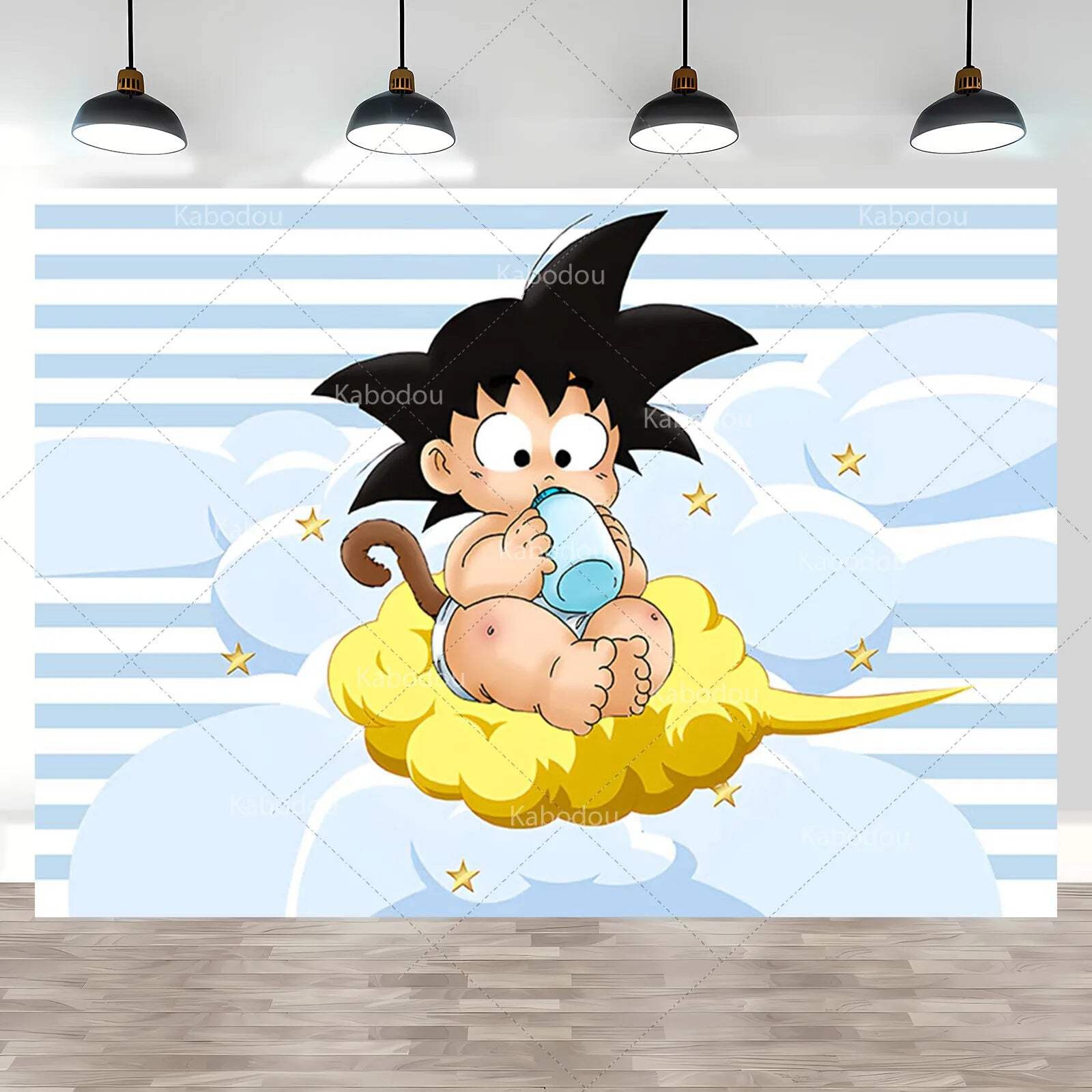 Dragon Ball Baby Goku Party Backdrop Kids Boy Birthday Photograph Background Gol