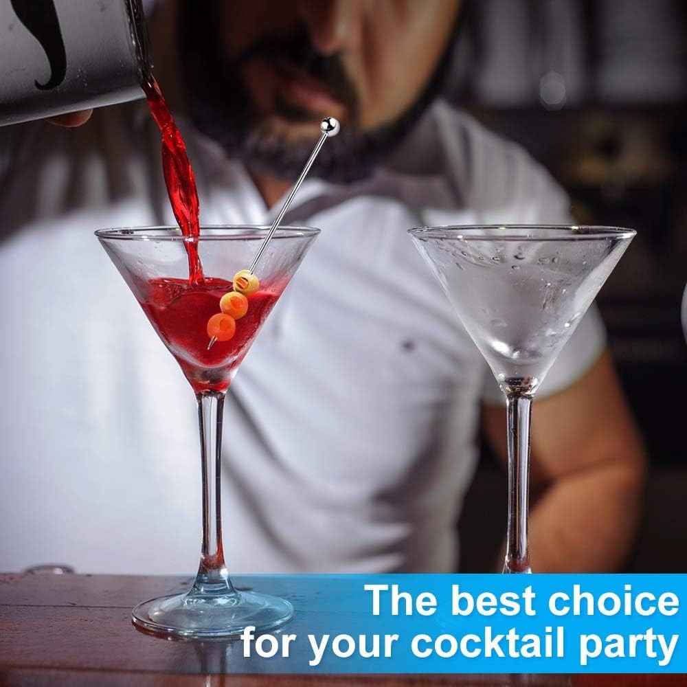 15PCS Cocktail Picks for Drinks, Stainless Steel Cocktail Toothpicks, Reusabl…