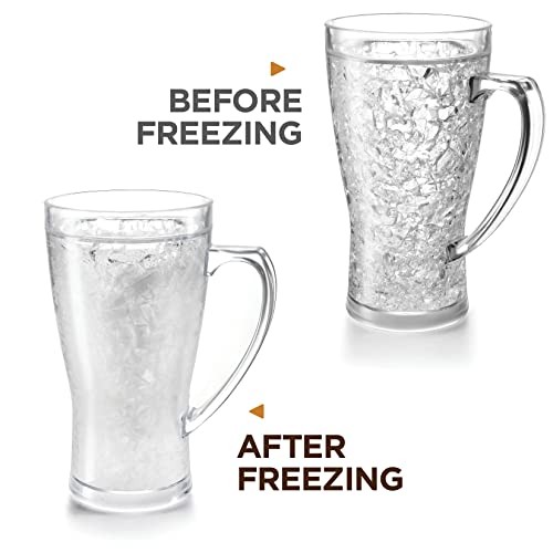 Ice Coffee Cups, Plastic Coffee Mugs, No More Ice Coffee Cups – Pack of 2