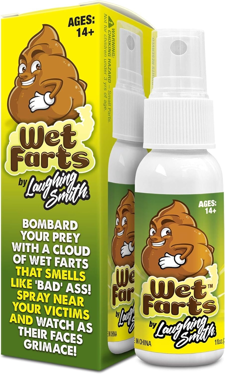 Laughing Smith – Wet Farts – Potent Stink Spray – Extra Strong Stink – Prank Gag