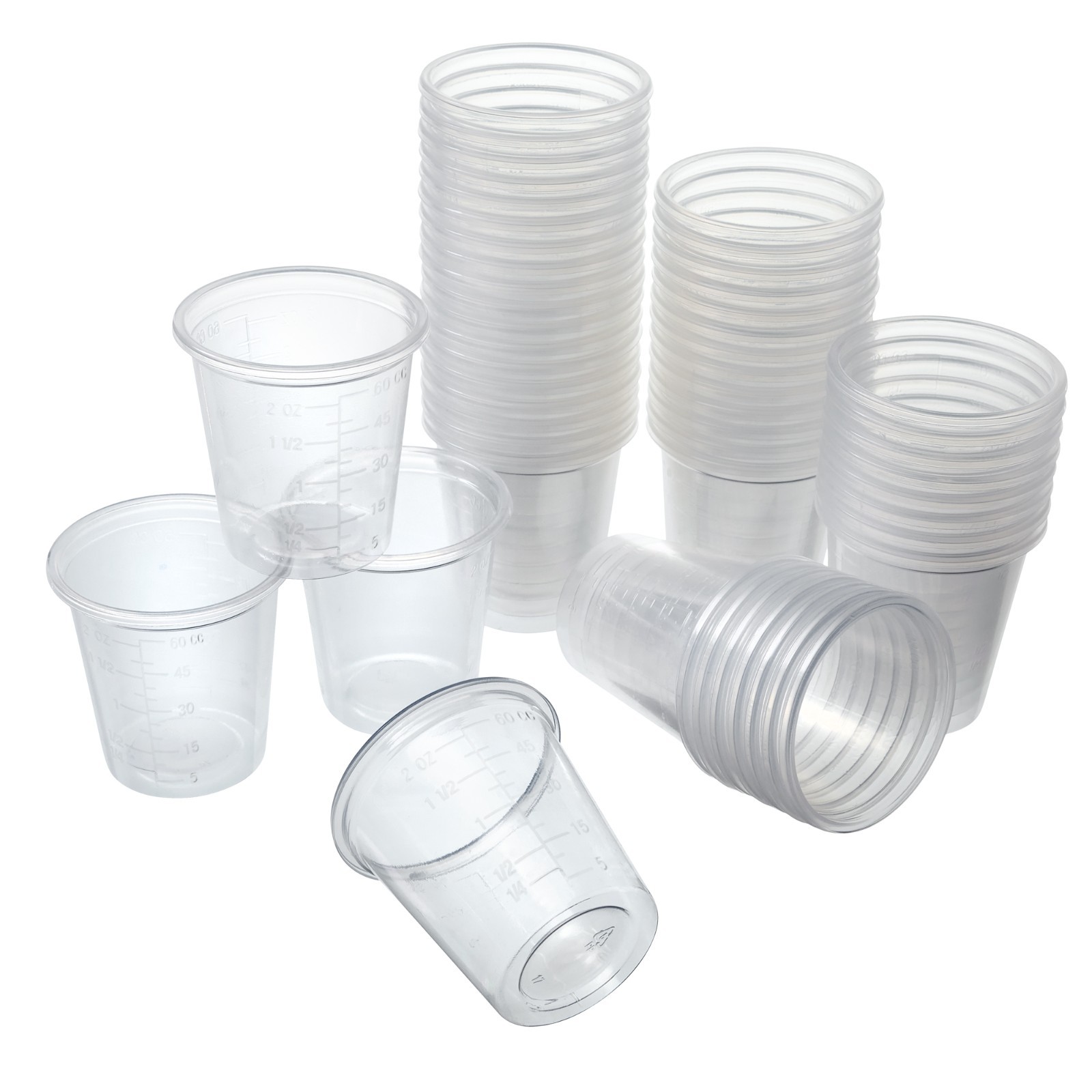2 oz Disposable Plastic Portion Cups Medicine Jello Sample Cups Bulk 50 – 600