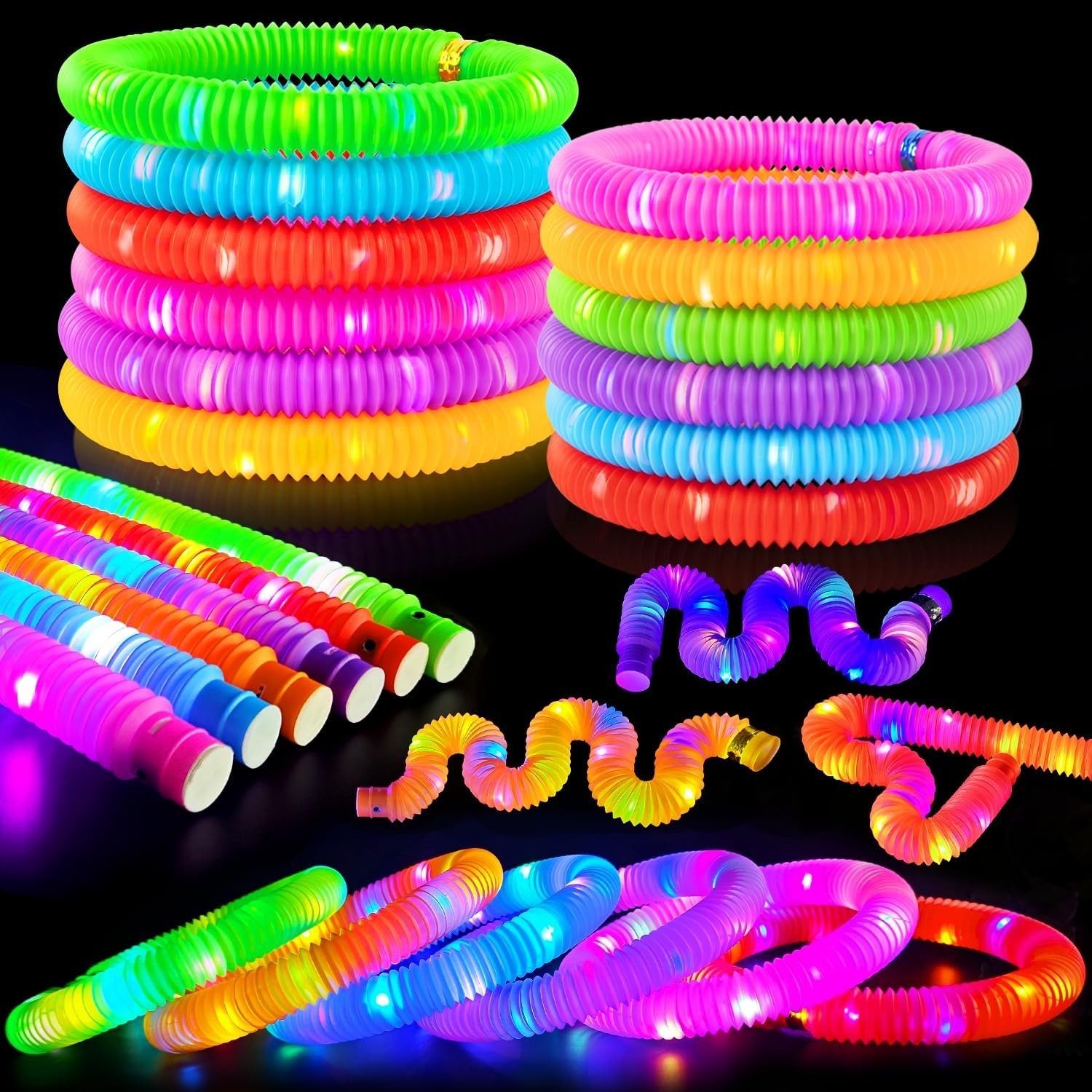 Vibrant Glow Stick Party Supplies – 24 PCS Glow Accessories for Any Occasion