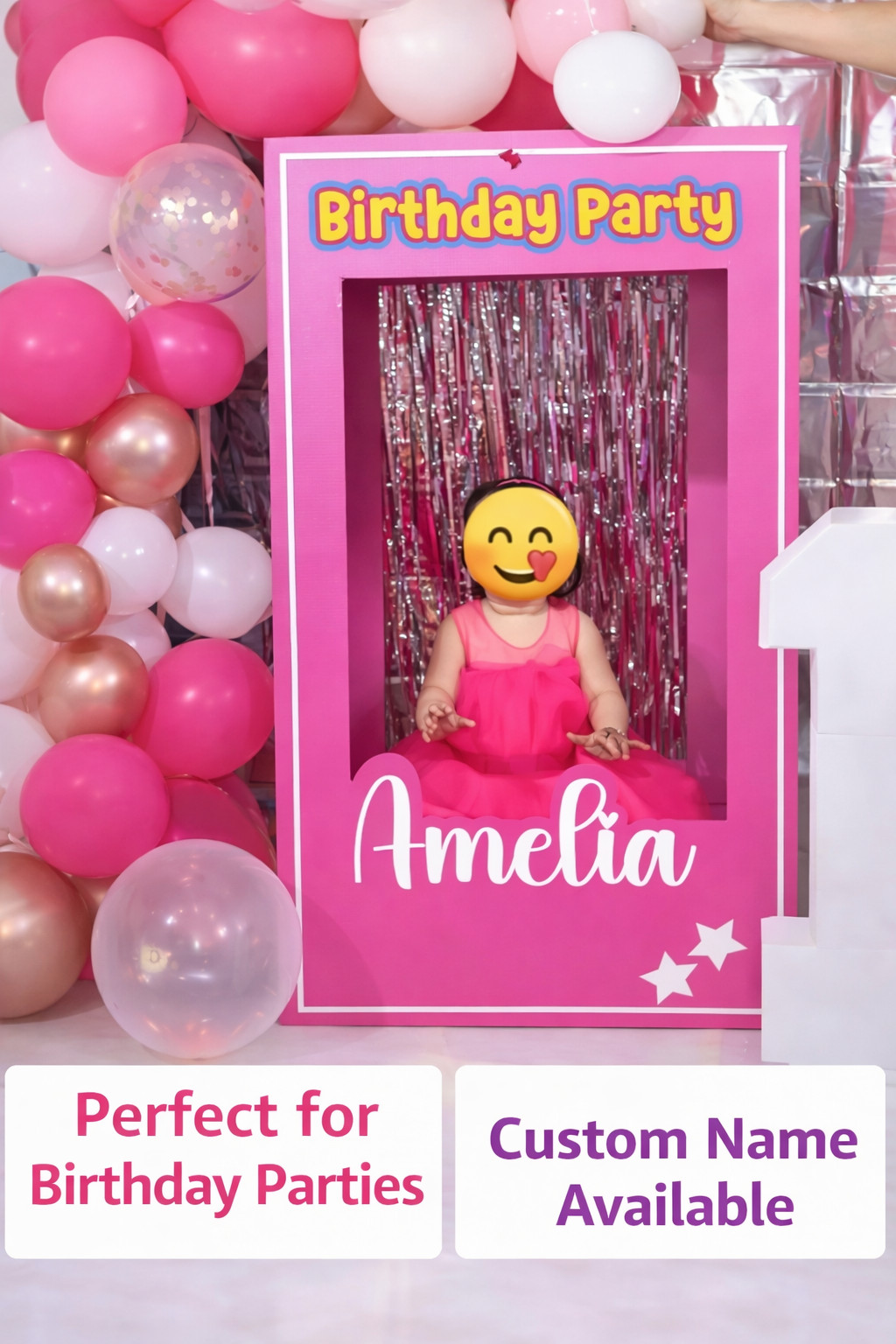 4ft, 5ft and 6ft tall, doll photo box, popular photo booth props birthday party