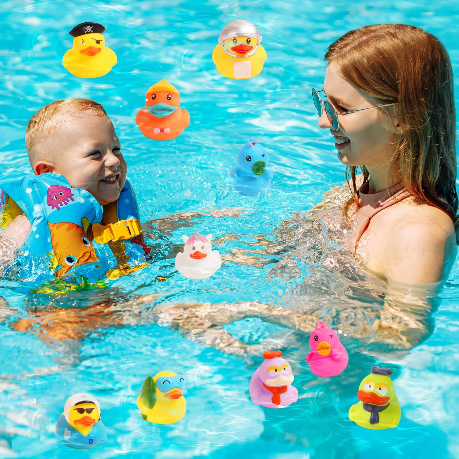 Rubber Ducks Bath Toy in Bulk, Assortment Jeep Ducks for Jeep Ducking, Pool Rubb