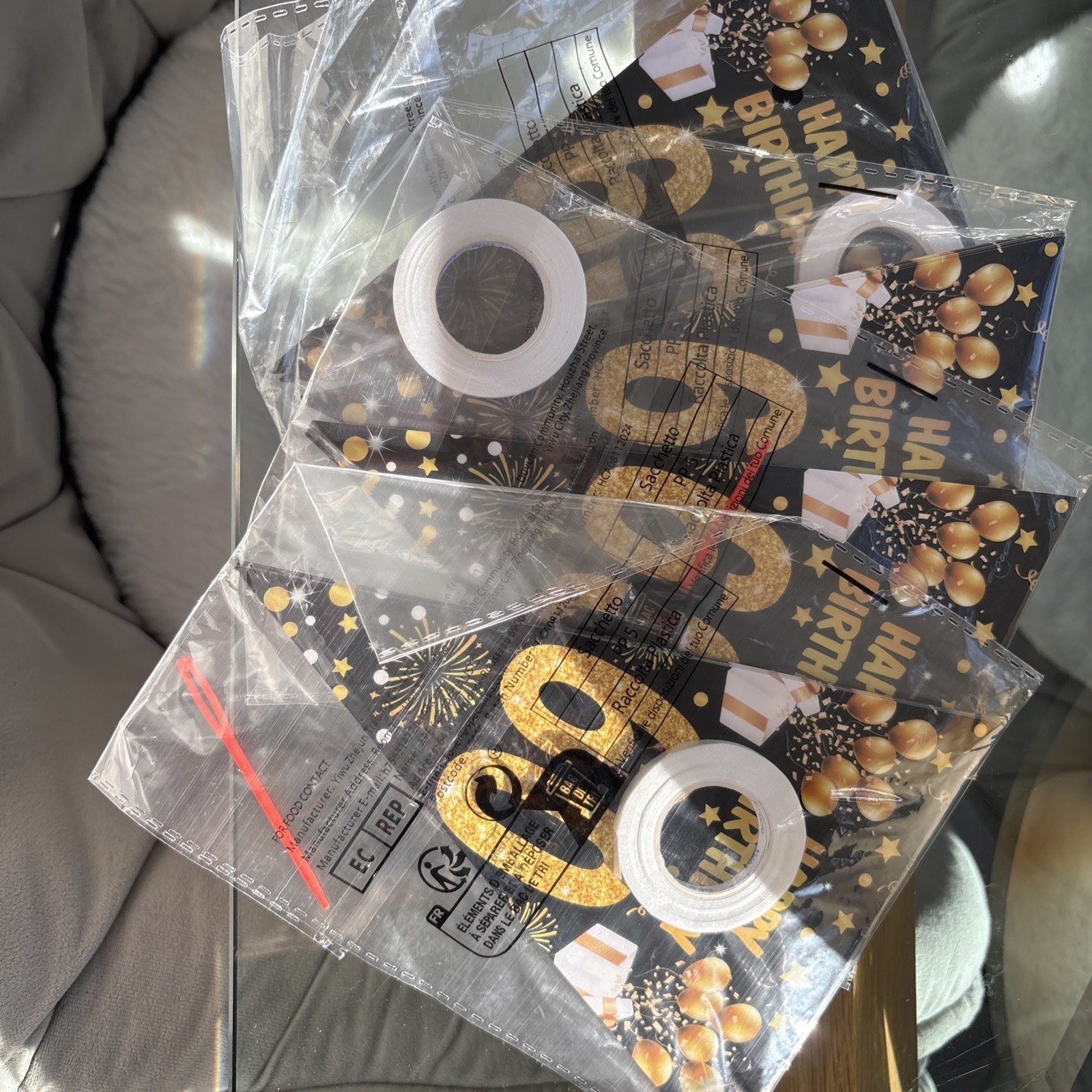 Black and Gold 60th Birthday Banner Bunting Flags 60th Birthday Decorations 4×9
