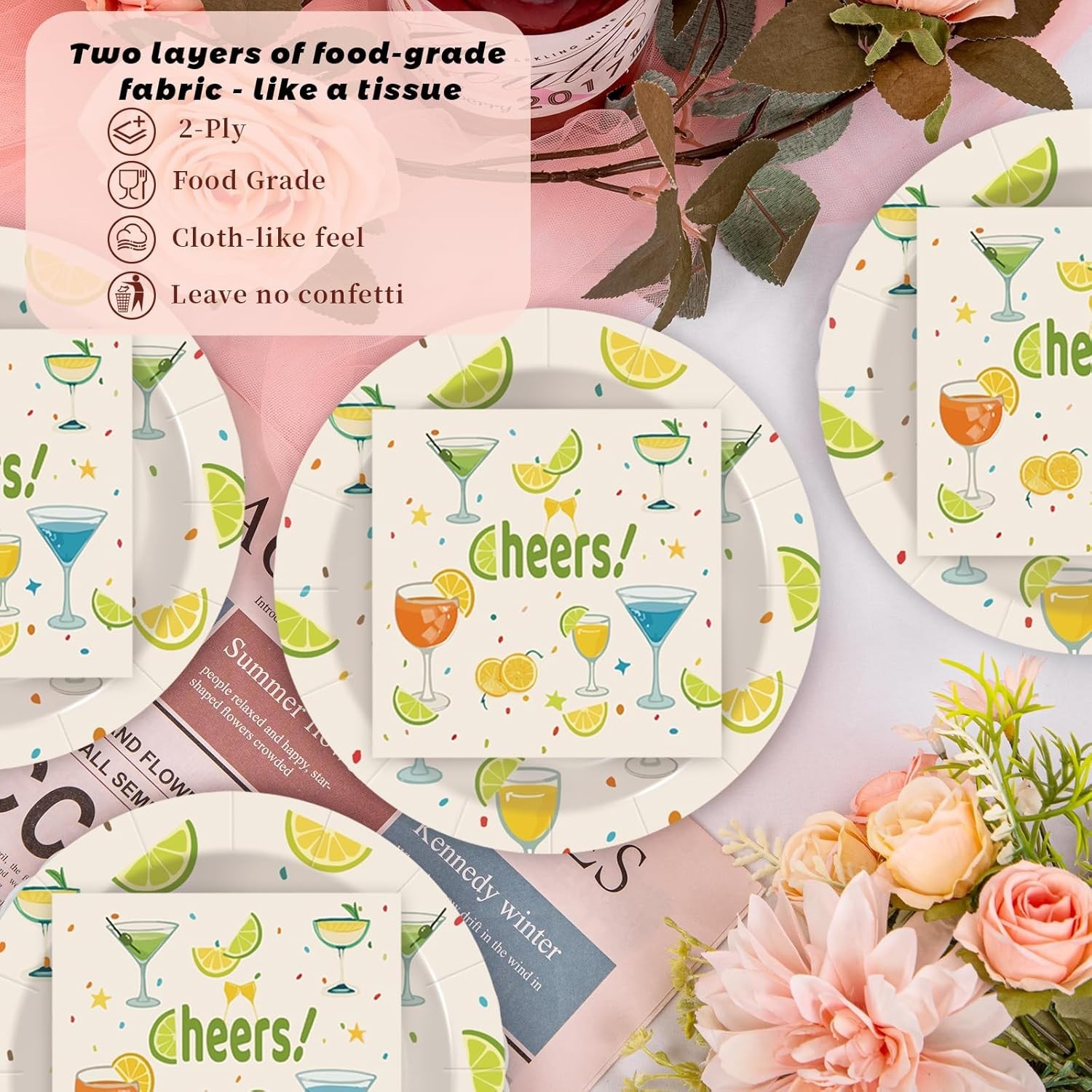 Cheers All Occasion Disposable Tableware (Plates, Cups, Napkins, Utensils)