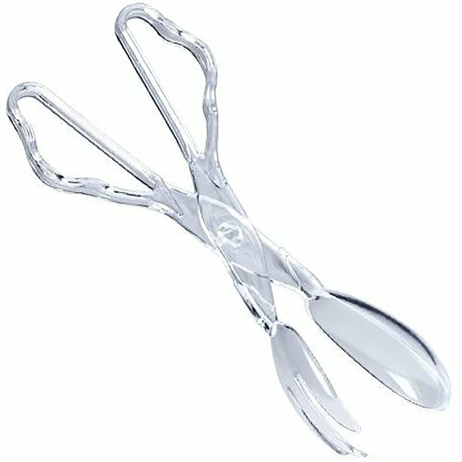 Disposable Clear Plastic Serving Salad Tongs 10″ Serving Utensil Reusable 1-5 Pc