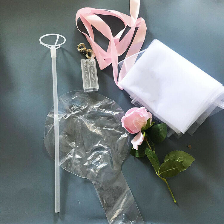 Luminous Led Light Balloon Rose Flower Bouquet Thanksgiving Party Gift For Her