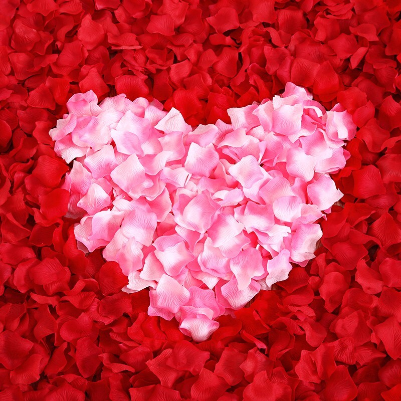 100 PCS Silk Rose Flower Petals Engagement Mother Day Decor Artificial Flower UK