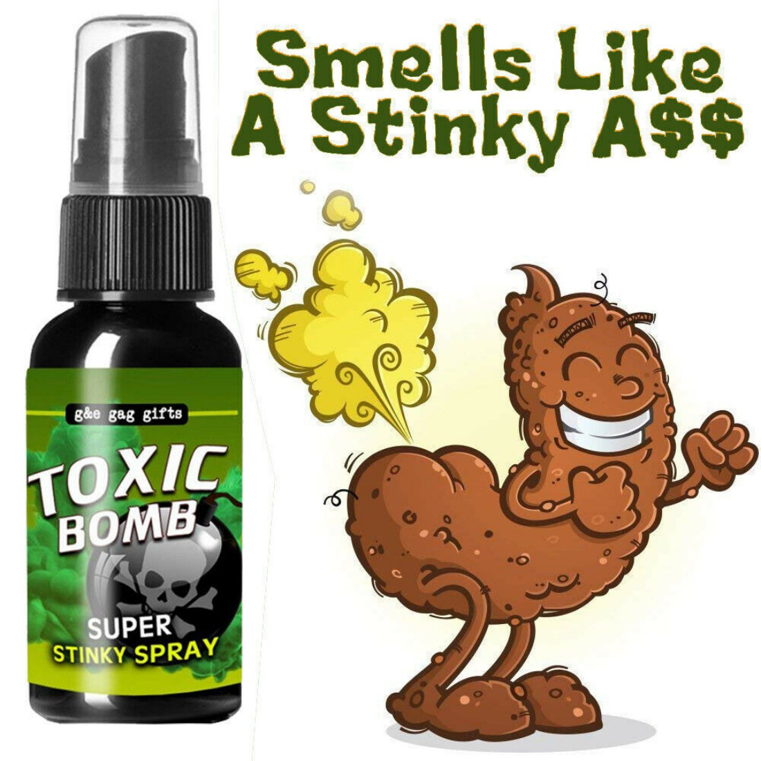 3-Pack Fart Spray | Prank Gag Gift | Stink Bomb Novelty | Party Fun, Joke Toy