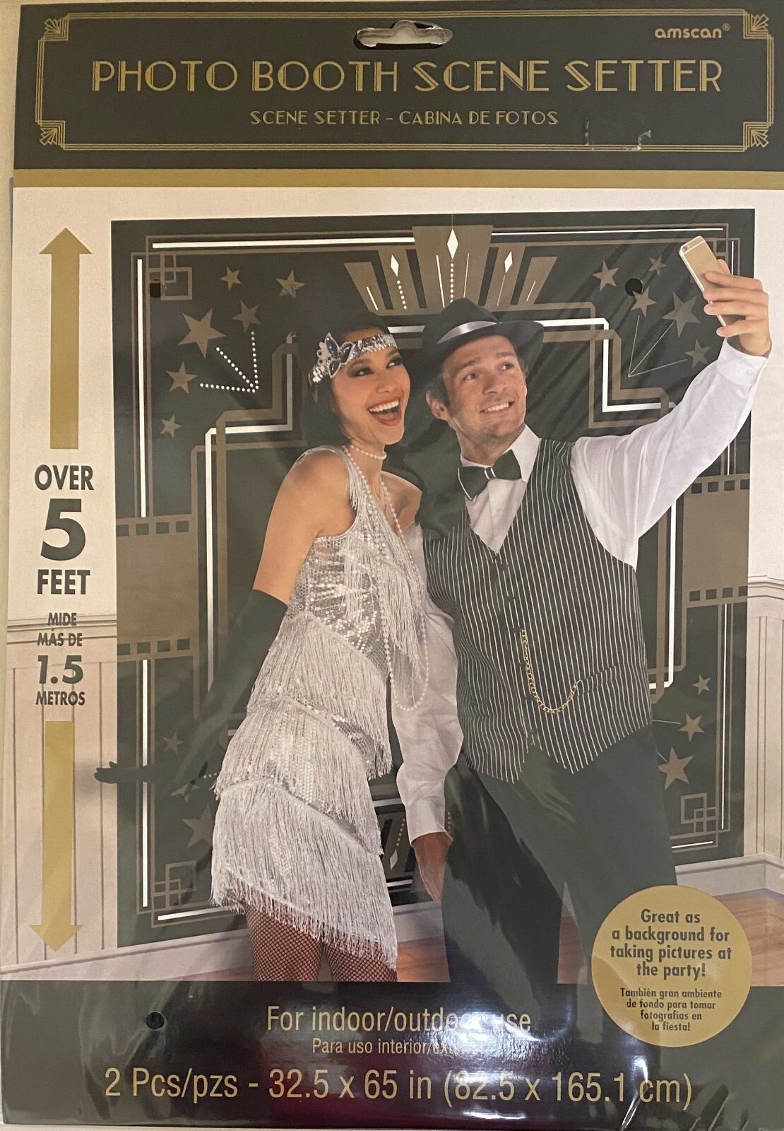 Giant Hollywood Art Deco Photo Wall Party Decoration (Over 5ft)