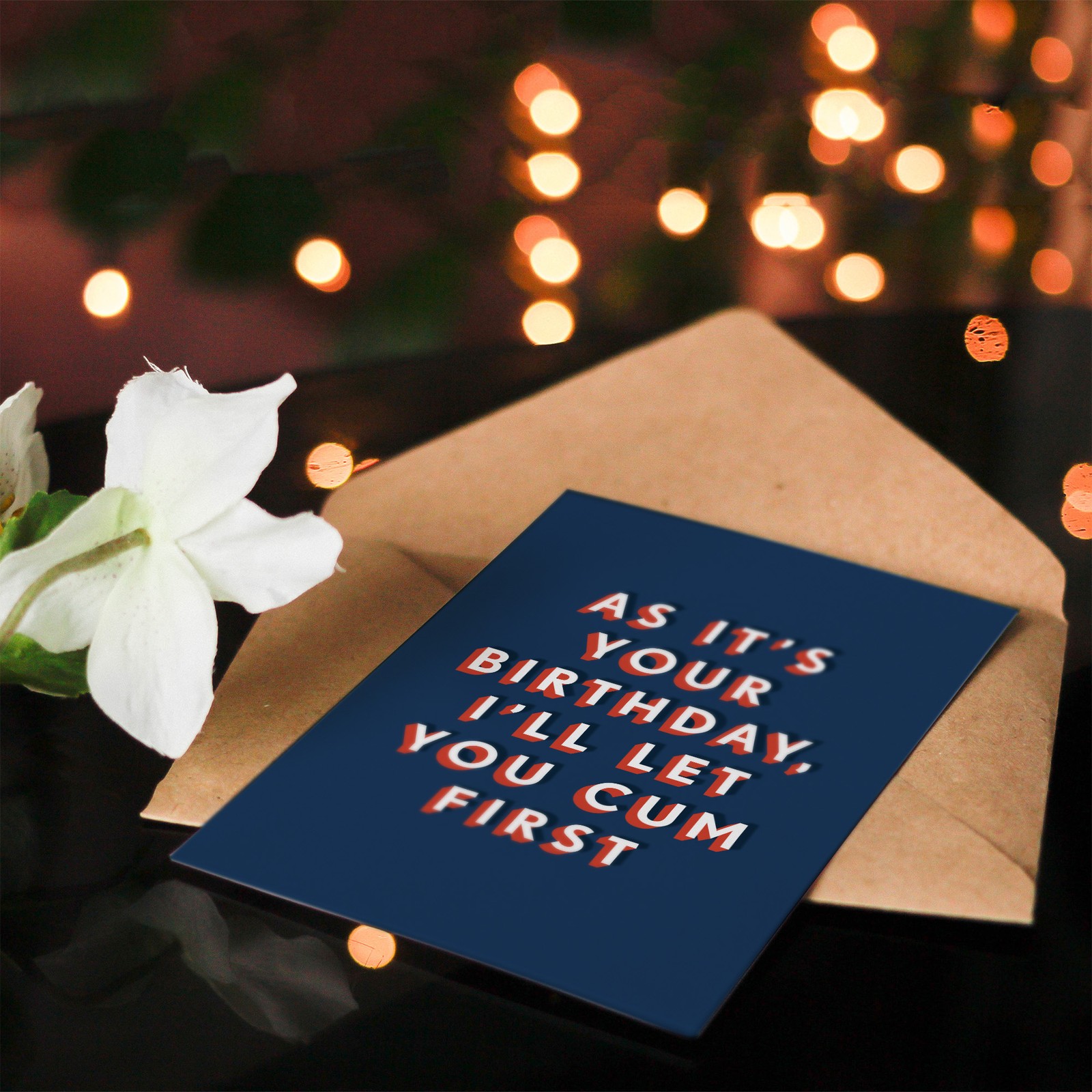 Will Let You Cum First Funny Adult Humour Birthday Card