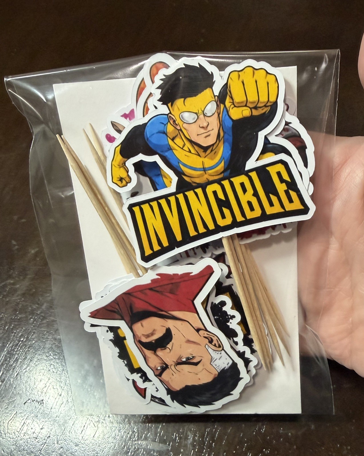 Boy Super Hero Cupcake Toppers Invincible