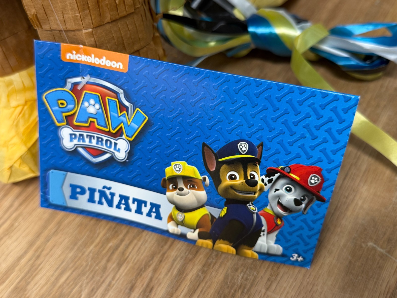 NEW Nickelodeon Kids Paw Patrol Birthday Party Piñata Chase Dog Pinata 18×14″