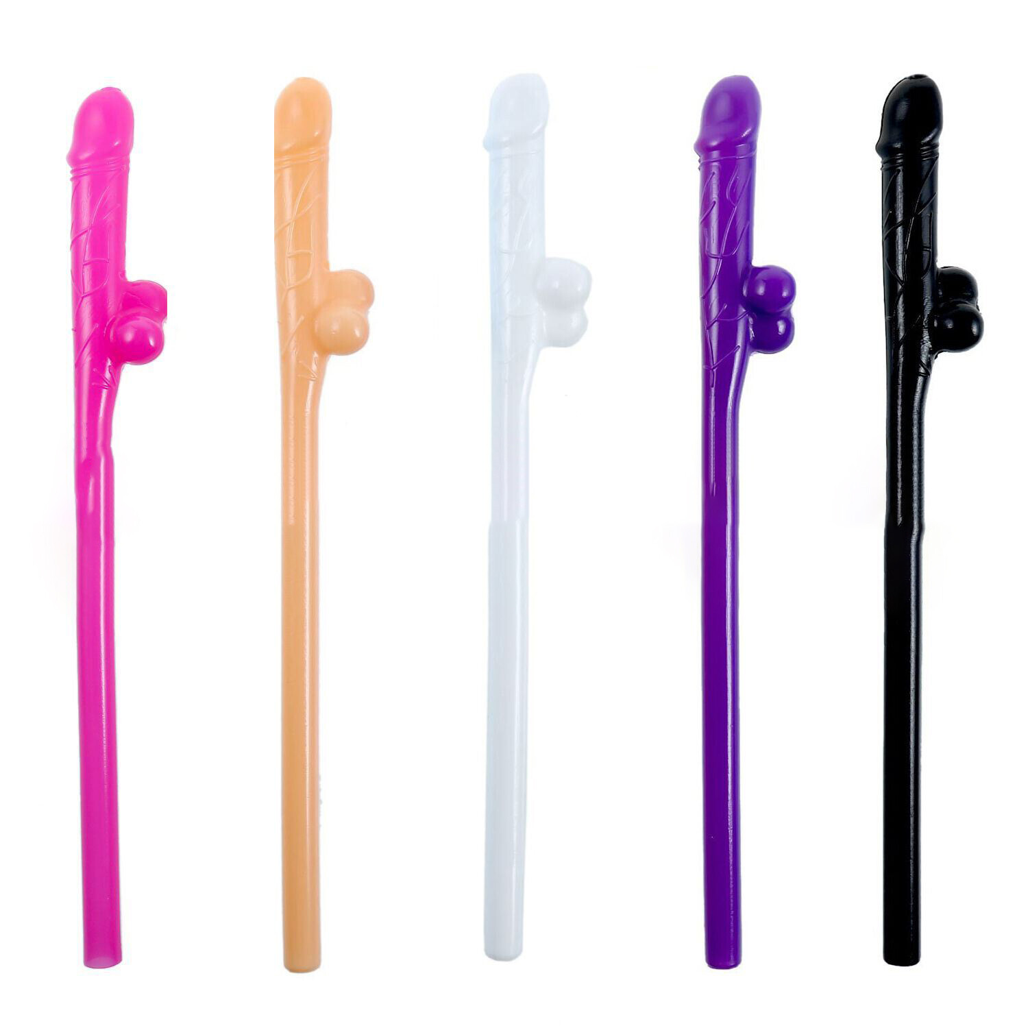 20x Penis Sipping Drinking Straws Dirty Fun Bachelorette Bride Hen Party Favor