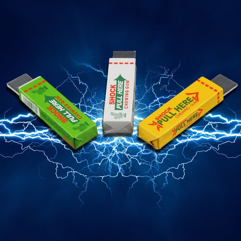 1 Pc Shocking Gum -Shocking Electric Shock Novelty Bubble Gum Prank Trick