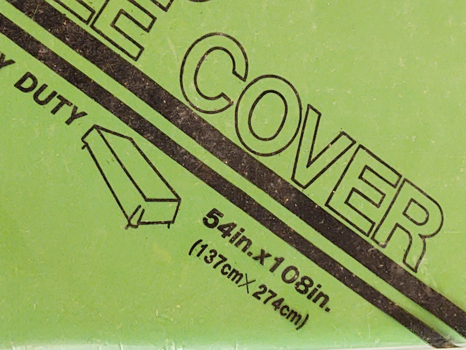 Vintage – 2 Paper Art Green Plastic Table Covers Reusable Heavy Duty 54″x108″
