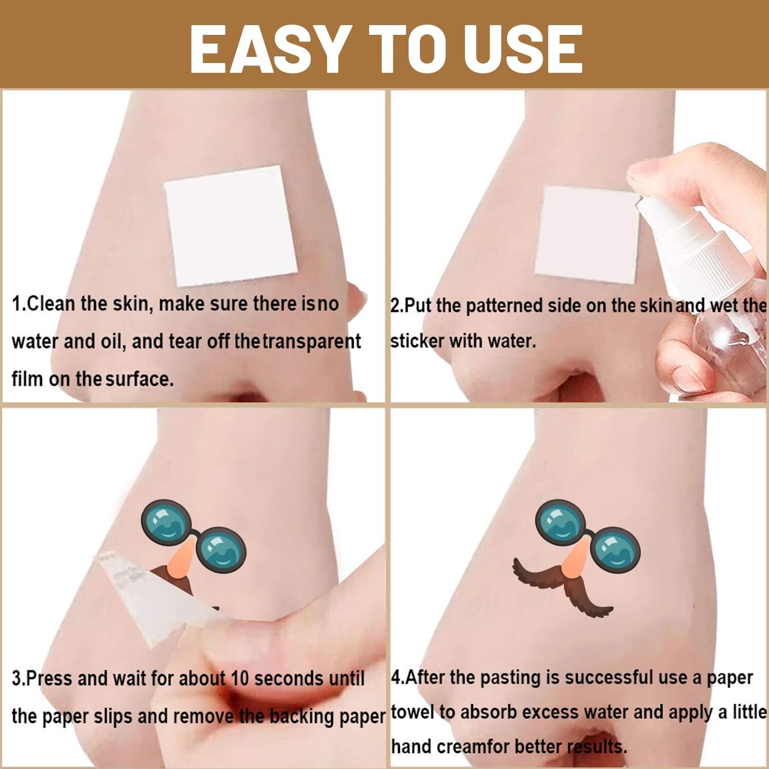 20 Sheets Secret Agent Spy Detective Temporary Tattoos, Mystery Detective Clu…