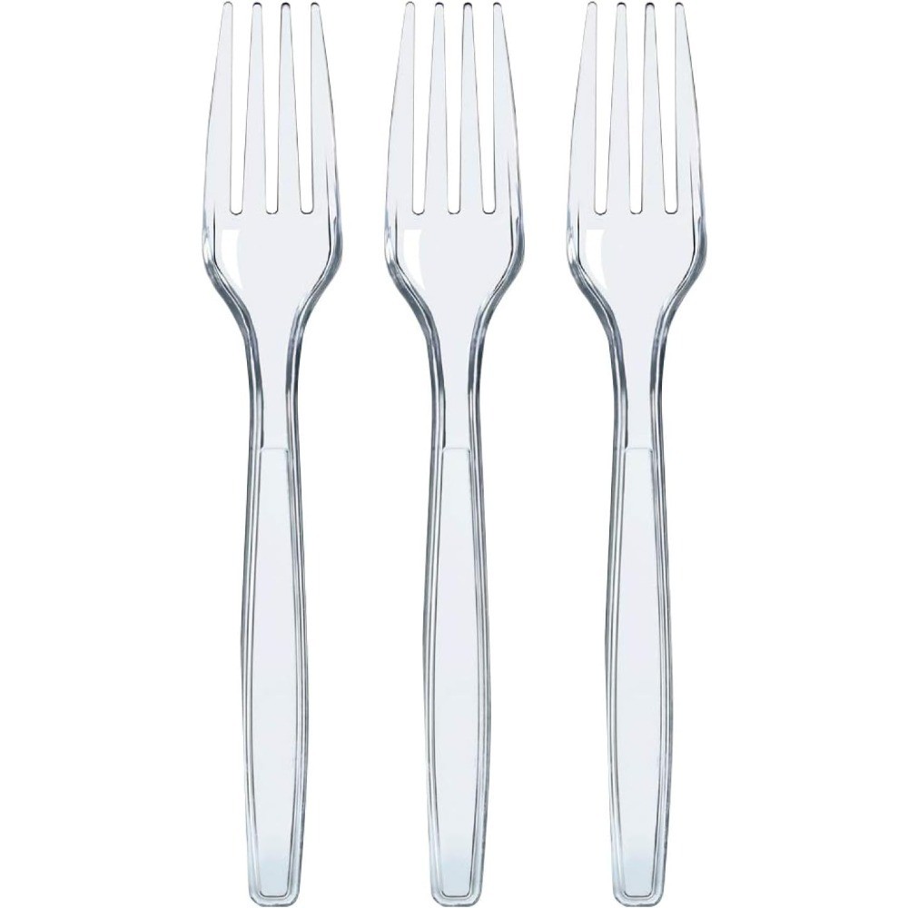 Heavy Duty Disposable Plastic Forks for Parties Events Catering Weddings
