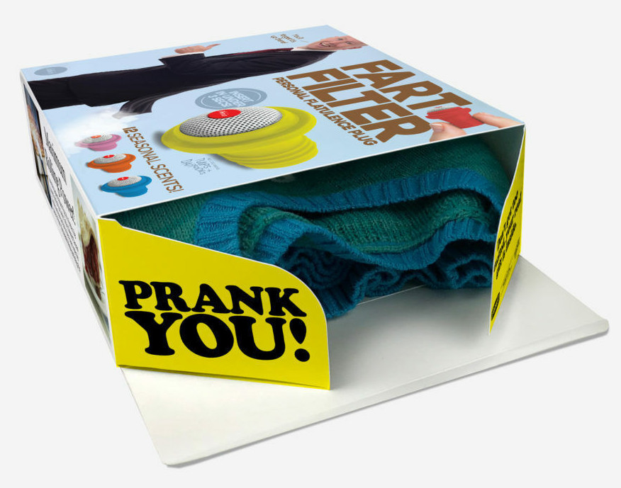 Prank Small 8x6x2 FART FILTER fake Gag Funny PARODY Joke Gift Box potty toilet