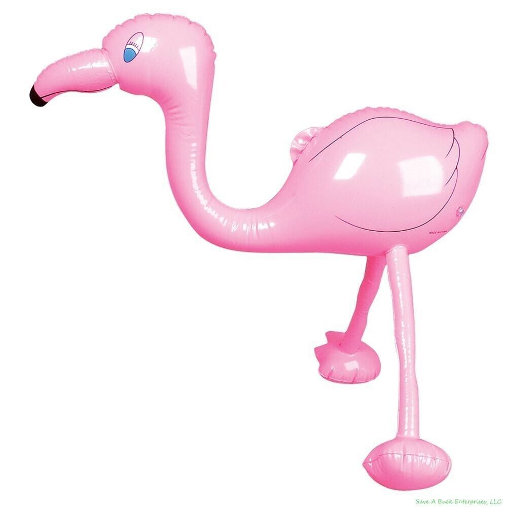 27″ Pink Flamingo Inflatable ~ TROPICAL Luau party decor pool toy blow up bird
