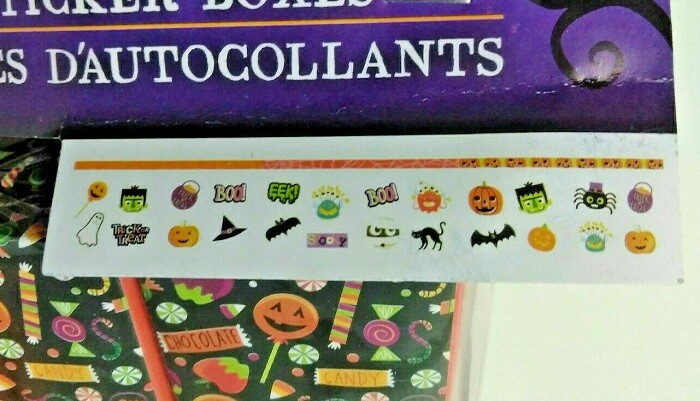 Halloween Treat 32 BOXES OF STICKERS (2 Pks of 18) Small Party Bag Fillers