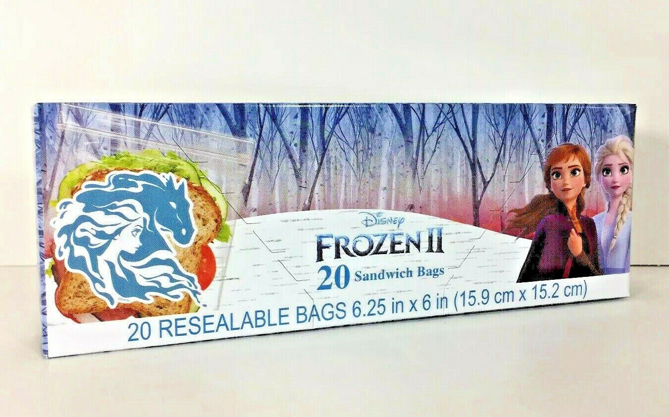 NEW Frozen 2 II Sandwich Bags 20-Pc Lunch Box Snacks Candy Party School Favors