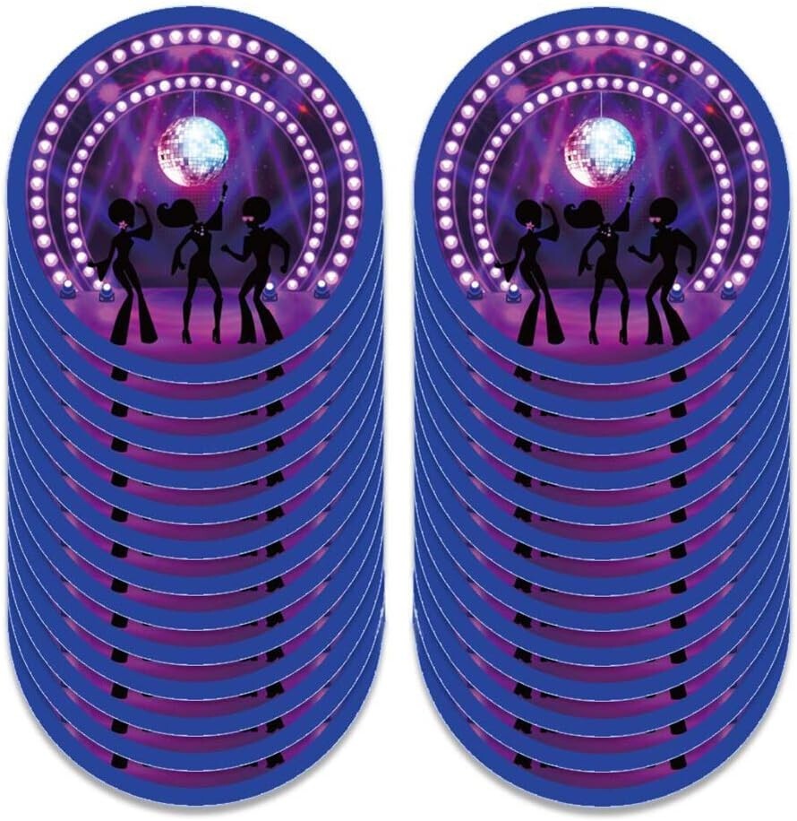 Disco Party Supplies,50’S,60’S,70’S,80’S Birthday,Retro Party,Rock and Roll Set