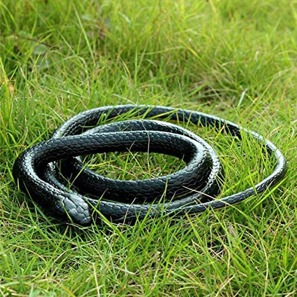 52″ Mamba Realistic Rubber Fake Snake Toy For Garden Props and Halloween Joke US