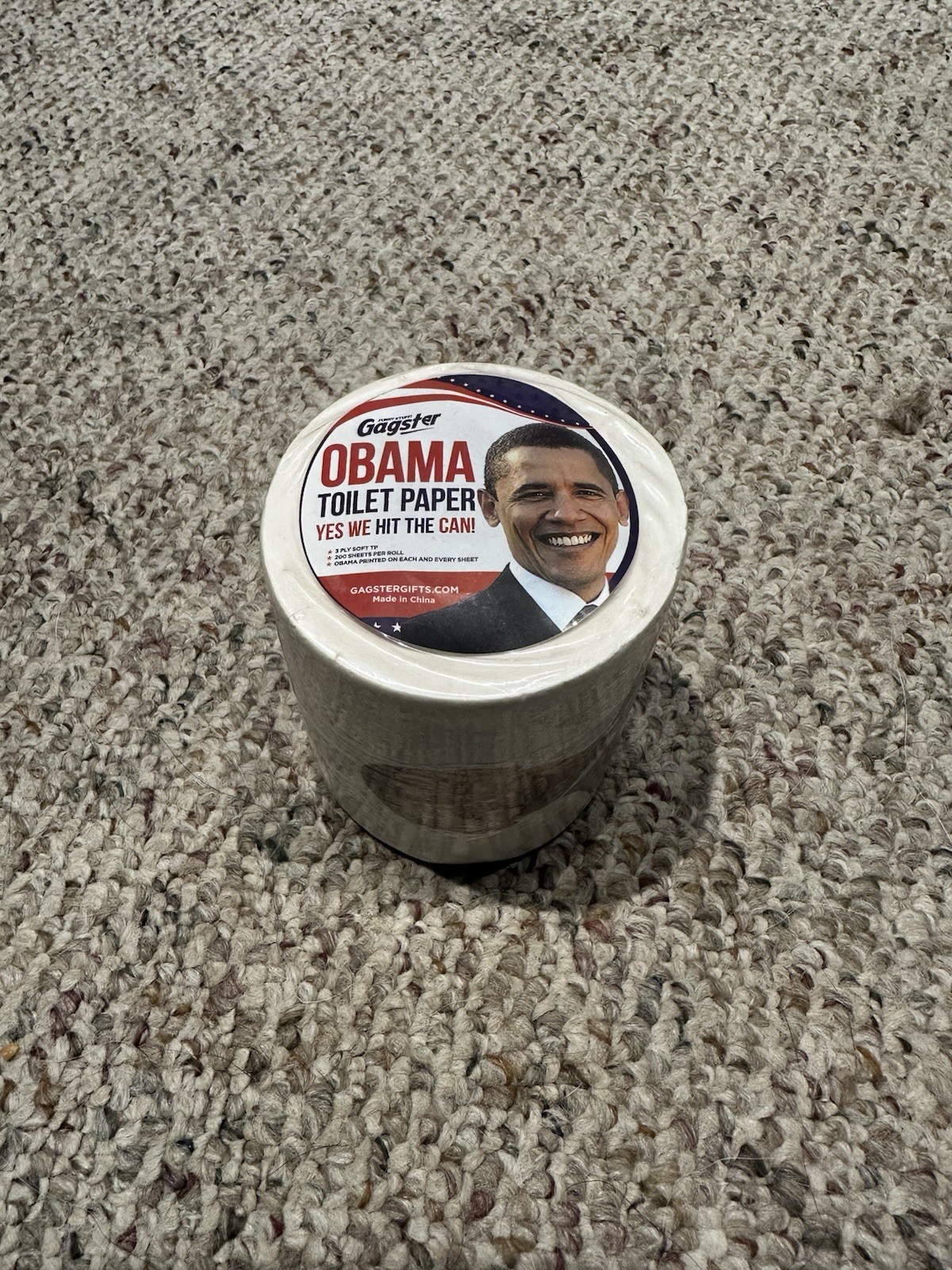 Barack Obama Gagster Toilet Paper Roll New Gag Gift Novelty