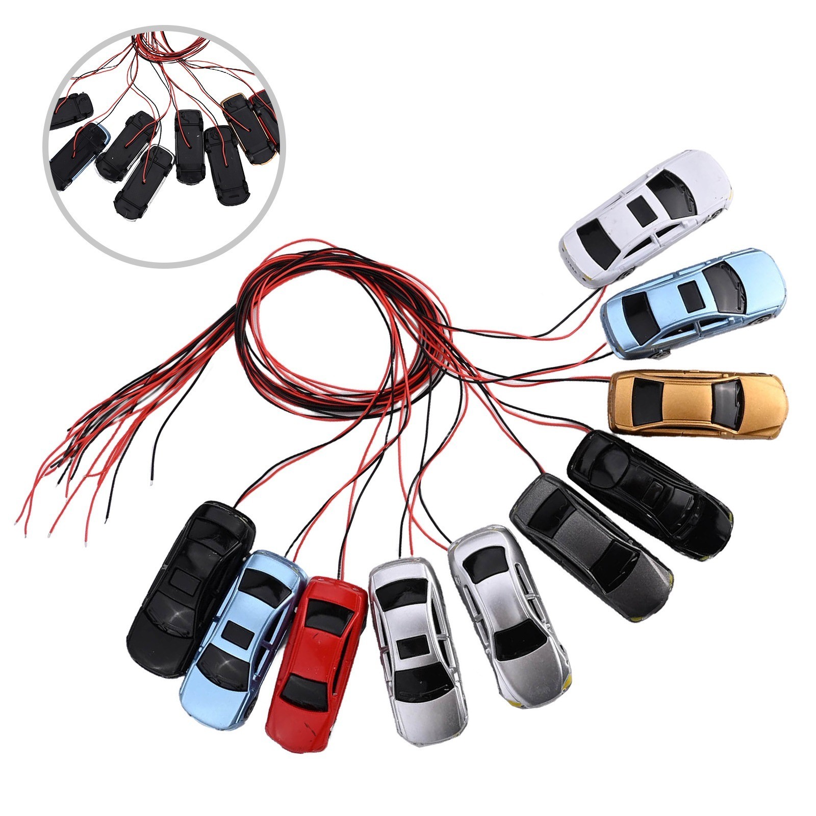 Brighten Lights Your Model Car Train With 10 H0 Scale Up Assorted Colors