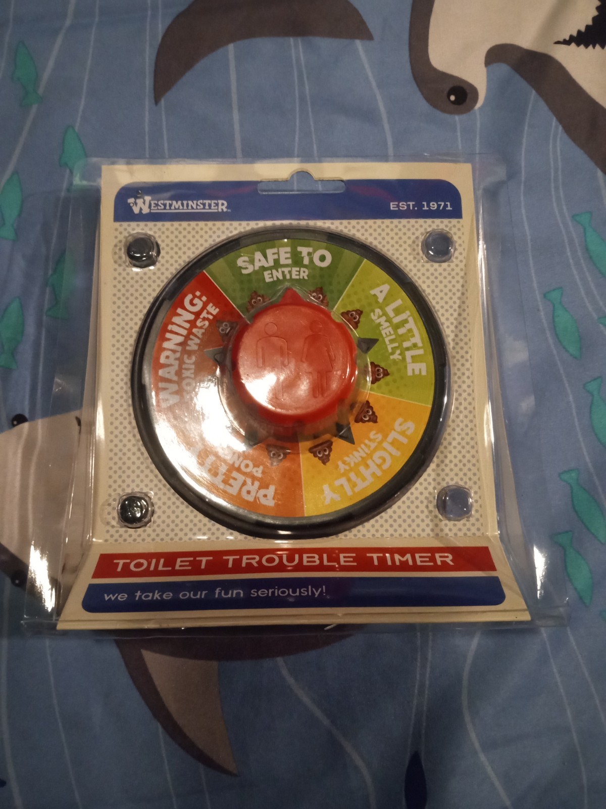 Gag Gift – Toilet Trouble Timer – Let Others Know When It’s Safe To Go, Guy Gift