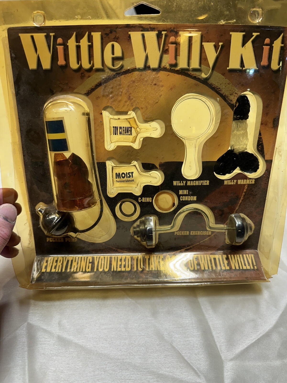 Vintage Wittle Willy Kit Novelty Stag Bachelorette Man Cave Penis Care Gag Gift