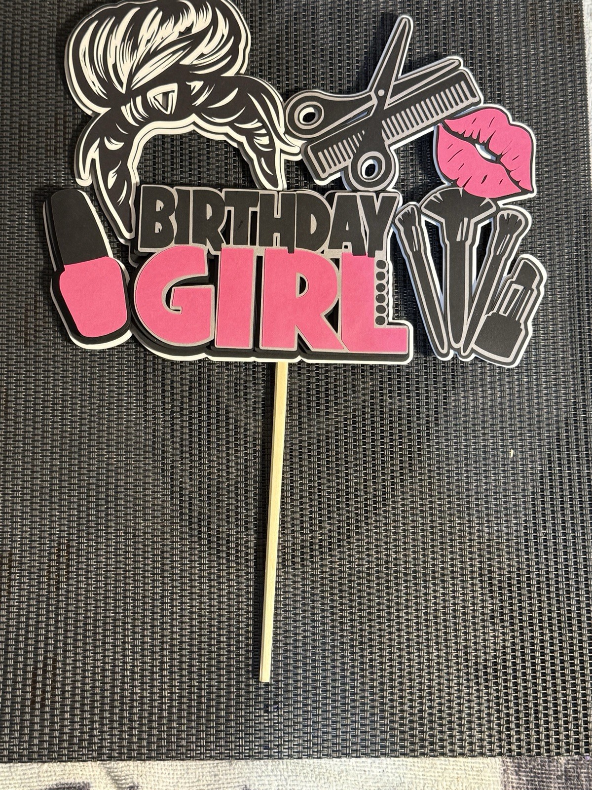 Personalized 3D Cake Topper – Custom Name and Age | Birthday Cake Topper, Sign