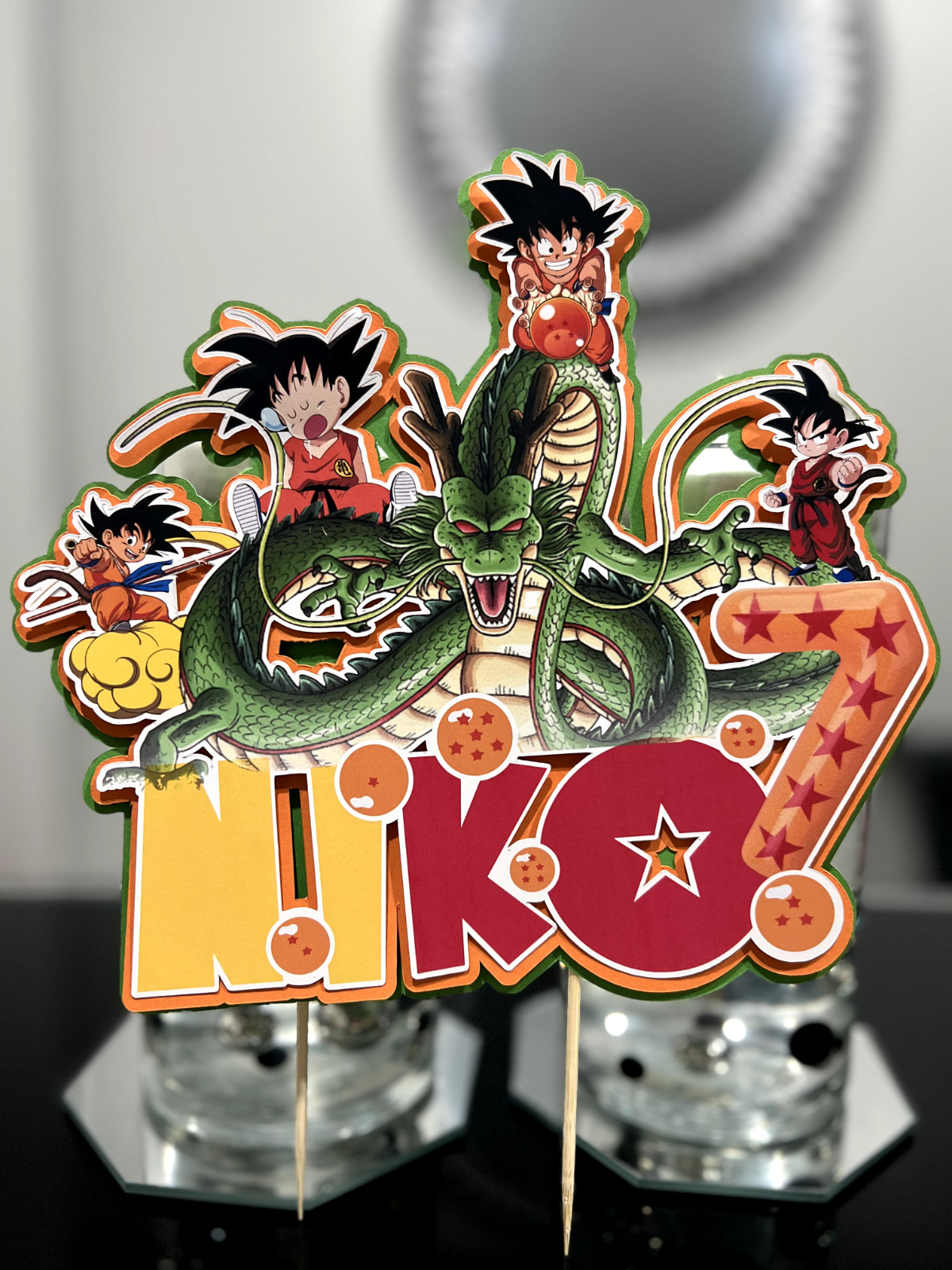 DRAGON BALL Z PERSONALIZED PARTY DECORATION, FAVOR BOXES, TABLE CENTERPIECE, ETC