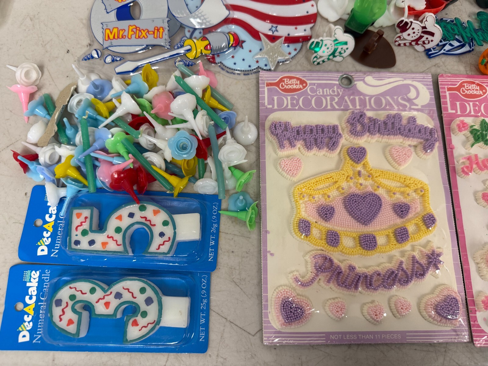 Vintage Candy Decorations – Candles, Birthday Cake, Party, Happy Birthday